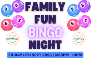 Family Fun Bingo Night September KWMCC