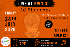 Ed Sheeran Tribute Adam Thomas at KWMCC