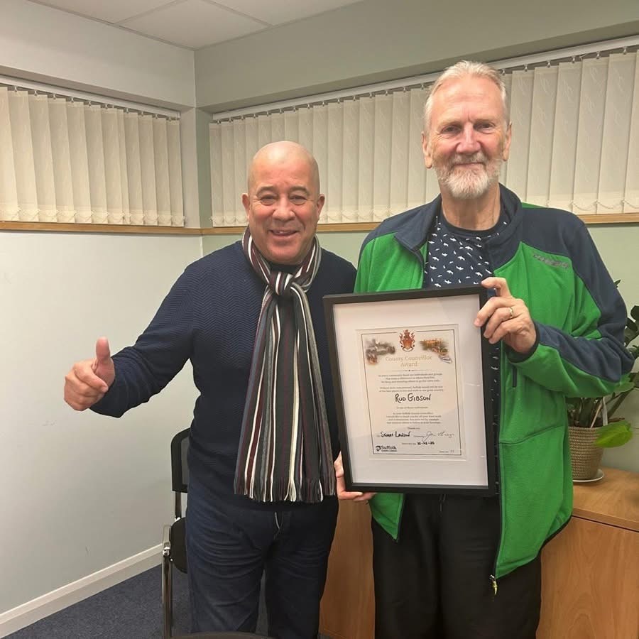 KWMCC Charity Secretary Rod Receives Award