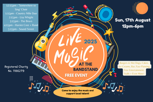 Live Music at the Bandstand Free Event at Kesgrave Community Centre, on Sunday 16th August 2026.