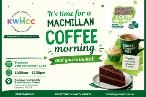 Macmillan Coffee Morning at KWMCC 2026