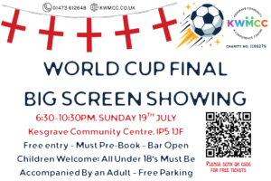 World Cup Big Screen showing at Kesgrave Community Centre