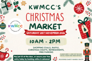 KWMCC's Christmas Market, 10am-2pm on Saturday 21st November 2026